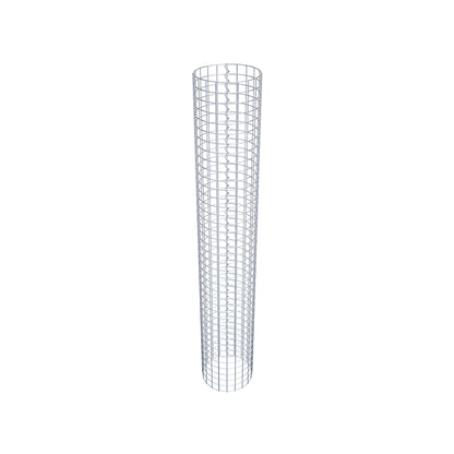 Gabion column around 32 cm diameter, 200 cm high, mesh size 5 cm x 5 cm