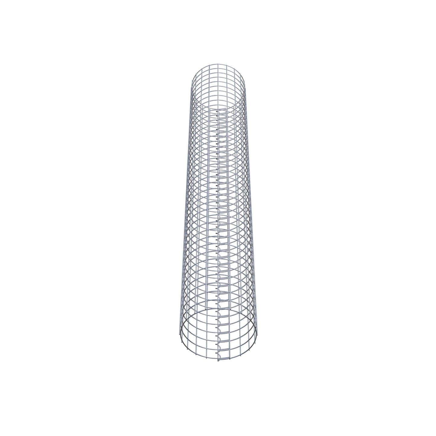 Gabion column around 32 cm diameter, 200 cm high, mesh size 5 cm x 5 cm