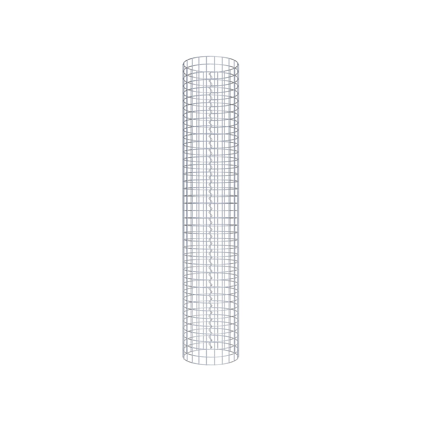 Colonne de gabion ronde 37 cm de diamètre, 200 cm de hauteur, mailles de 5 cm x 5 cm