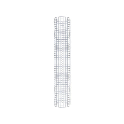 Colonne de gabion ronde 37 cm de diamètre, 200 cm de hauteur, mailles de 5 cm x 5 cm