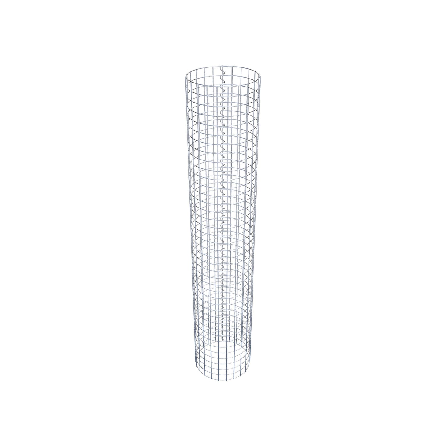 Colonne de gabion ronde 37 cm de diamètre, 200 cm de hauteur, mailles de 5 cm x 5 cm