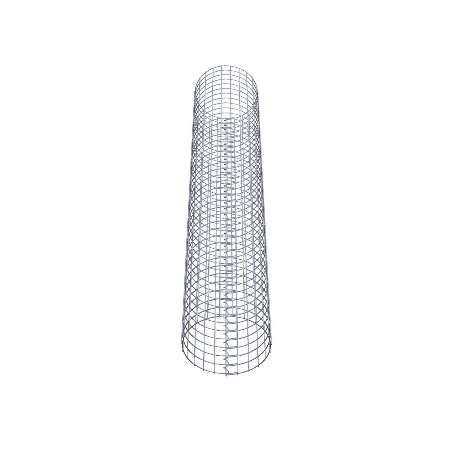 Colonne de gabion ronde 37 cm de diamètre, 200 cm de hauteur, mailles de 5 cm x 5 cm