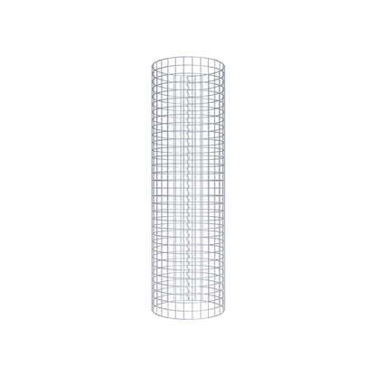 Columna de gaviones redonda 47 cm de diámetro, 160 cm de altura, malla 5 cm x 5 cm