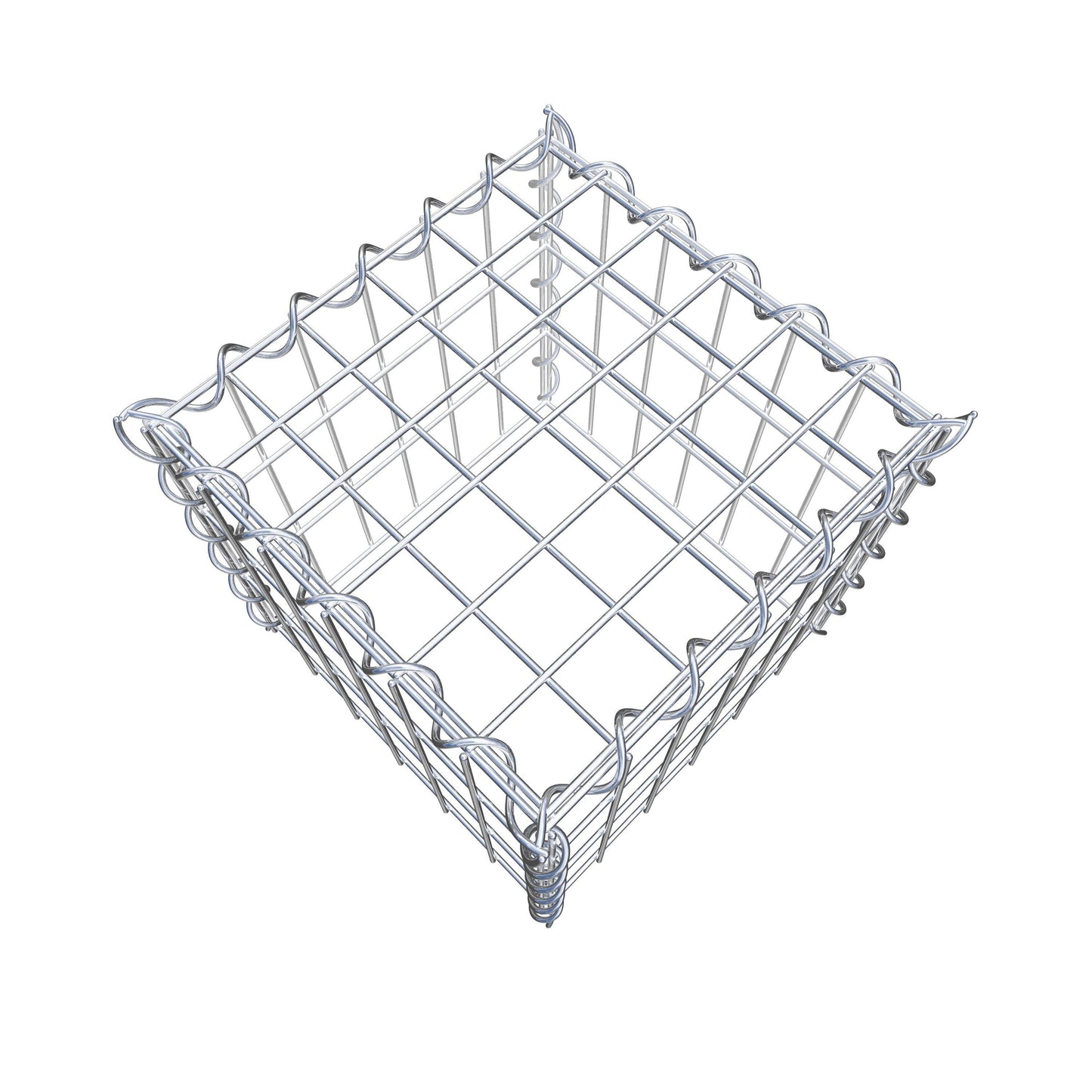 Grown-on gabion type 3 30 cm x 30 cm x 30 cm (L x H x D), mesh size 5 cm x 10 cm, spiral