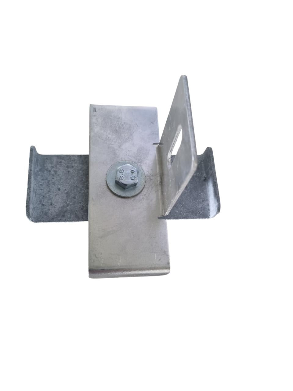 Morsetto con staffa per recinzione Dimensione rete 10 x 10 cm, zincato
