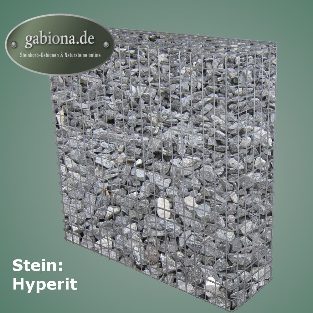 Gabion galvanisé à chaud 102 cm x 102 cm x 32 cm, mailles 5 cm x 5 cm, entièrement soudé