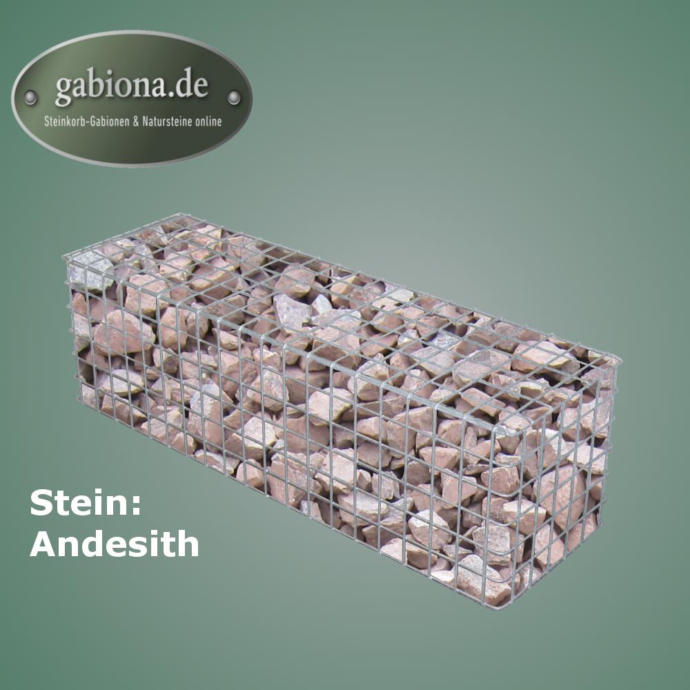 Gabion hot-dip galvanized 102 cm x 32 cm x 32 cm, mesh size 5 cm x 5 cm, fully welded