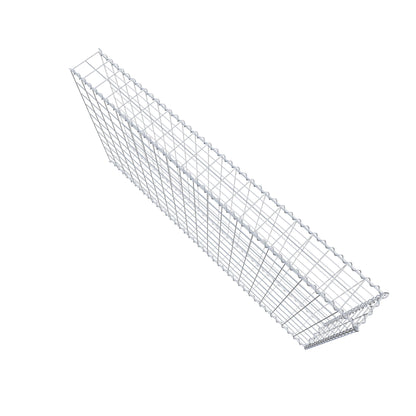 Add-on schanskorf type 2 200 cm x 100 cm x 20 cm (L x H x D), maaswijdte 10 cm x 10 cm, spiraal