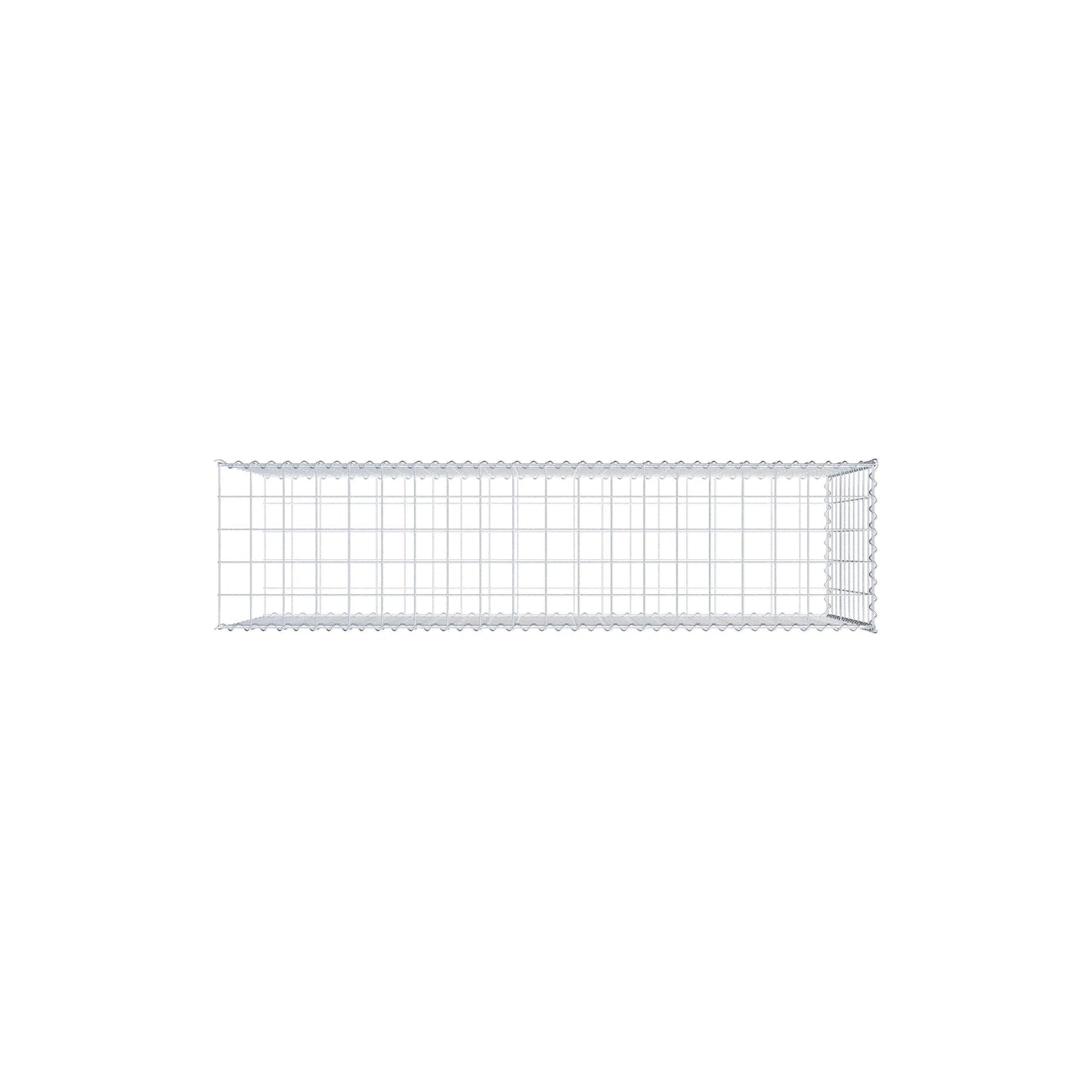 Anbaugabione Typ 2 200 cm x 100 cm x 50 cm (L x H x T), Maschenweite 10 cm x 10 cm, Spirale