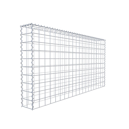 Extra gabion typ 3 200 cm x 100 cm x 20 cm (L x H x D), maskstorlek 10 cm x 10 cm, spiral