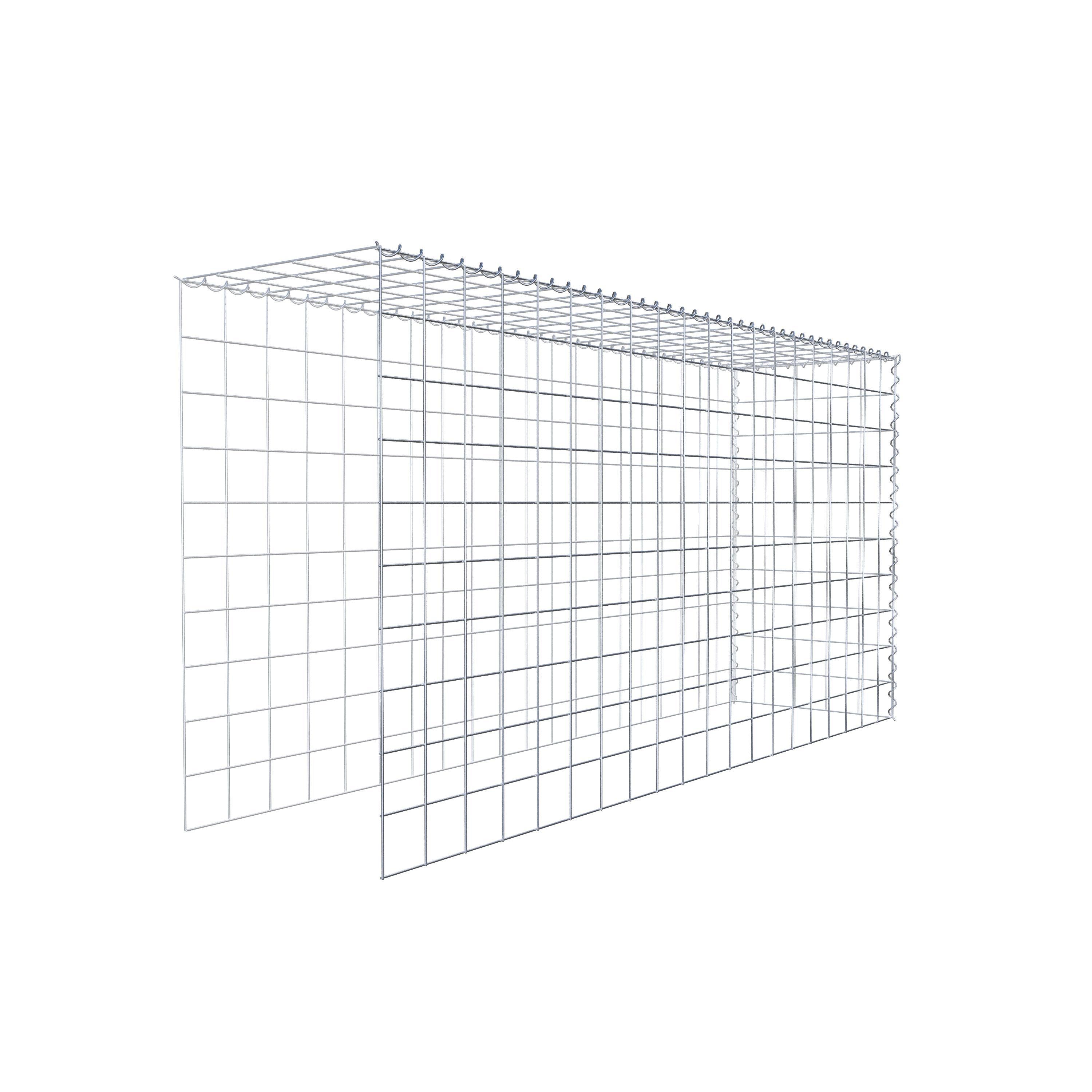 Add-on schanskorf type 4 200 cm x 100 cm x 50 cm (L x H x D), maaswijdte 10 cm x 10 cm, spiraal