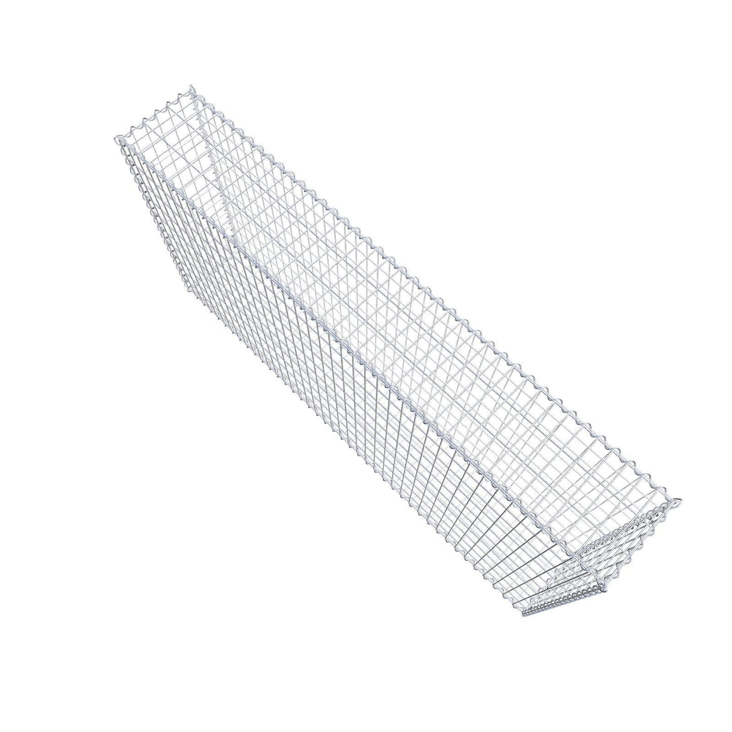 Gabione 200 cm x 100 cm x 30 cm (L x H x T), Maschenweite 5 cm x 10 cm, Spirale