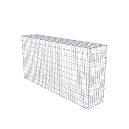 Gabion 200 cm x 100 cm x 40 cm (L x H x D), maskestørrelse 5 cm x 10 cm, spiral