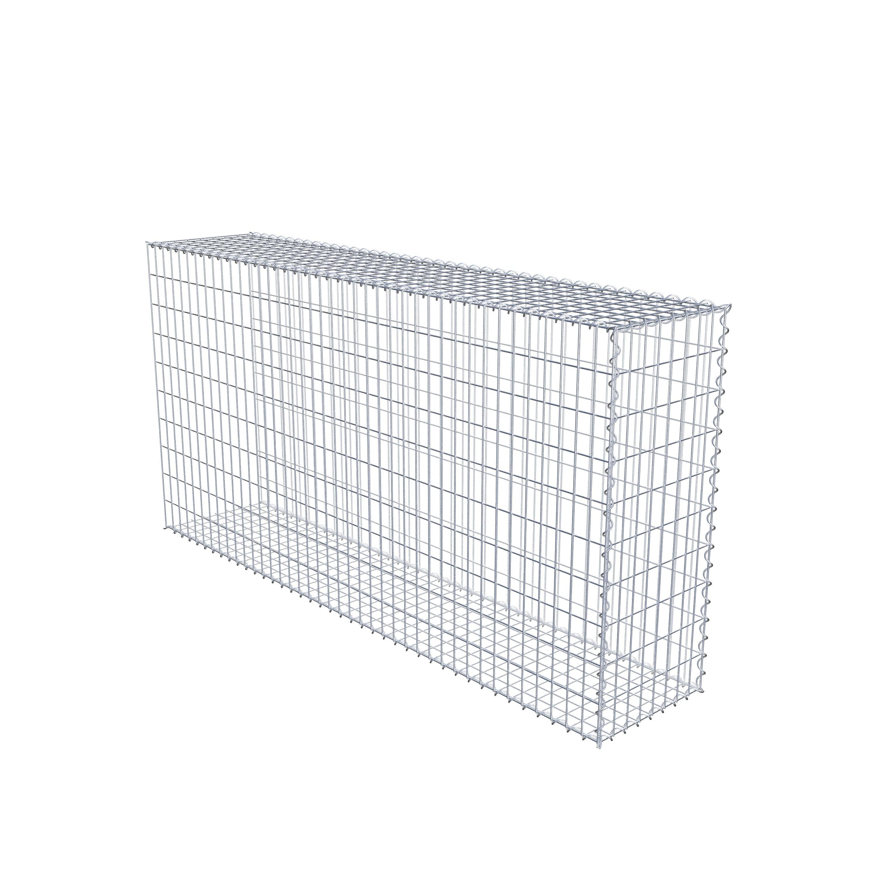 Add-on schanskorf type 2 200 cm x 100 cm x 40 cm (L x H x D), maaswijdte 5 cm x 10 cm, spiraalvormig