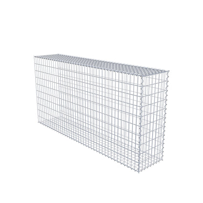 Gabion rapporté type 2 200 cm x 100 cm x 40 cm (L x H x P), mailles 5 cm x 10 cm, spirale