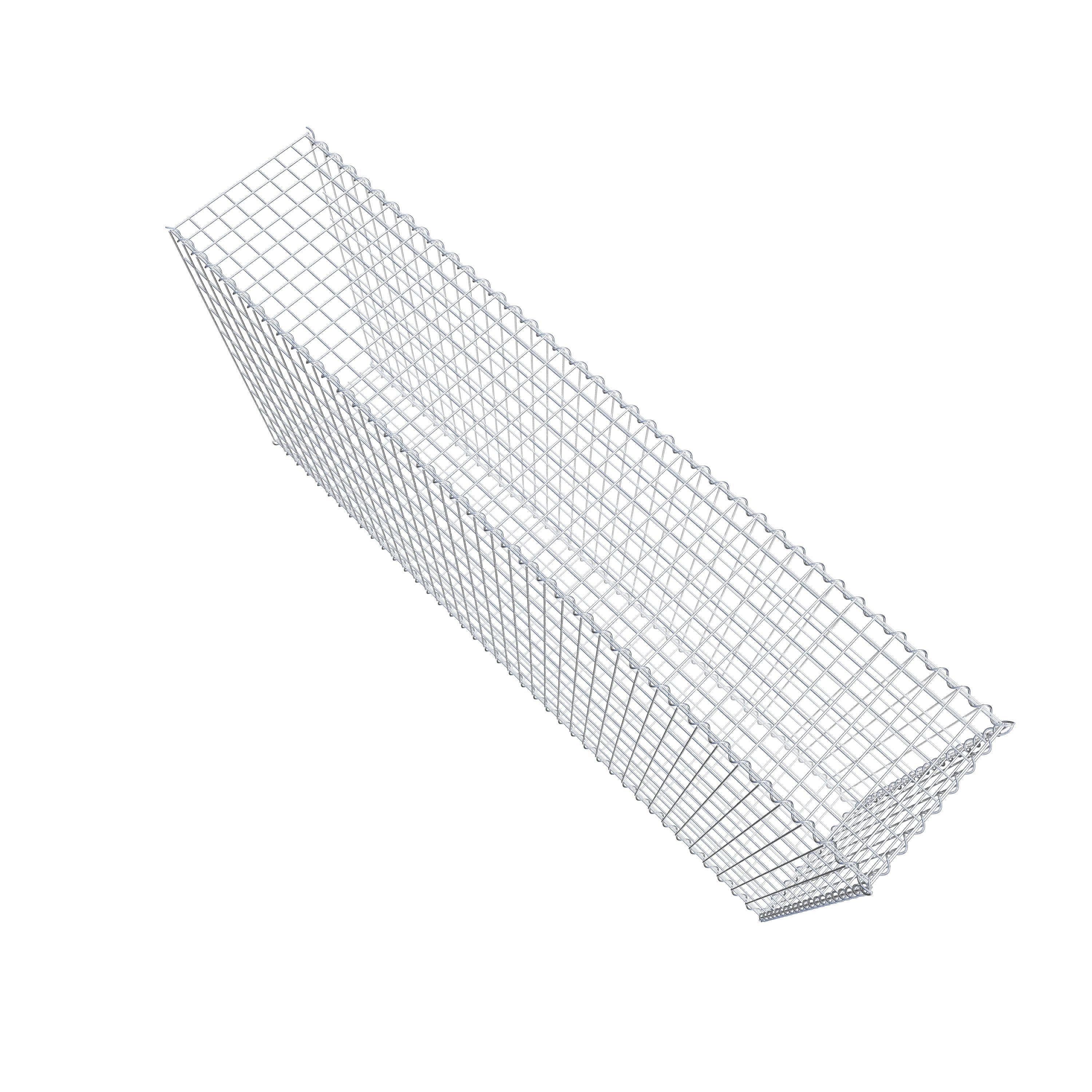Add-on schanskorf type 2 200 cm x 100 cm x 40 cm (L x H x D), maaswijdte 5 cm x 10 cm, spiraalvormig