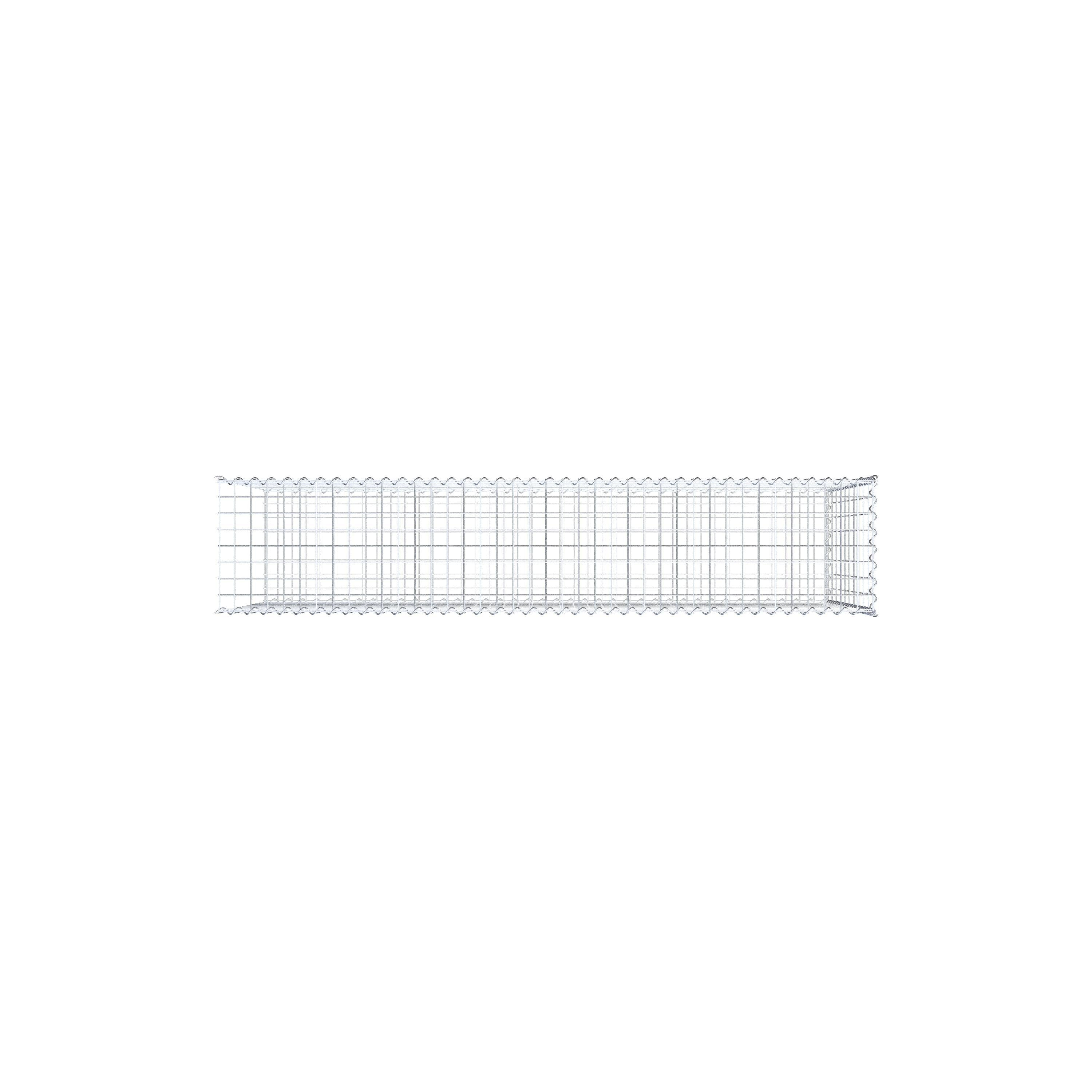 Add-on schanskorf type 2 200 cm x 100 cm x 40 cm (L x H x D), maaswijdte 5 cm x 10 cm, spiraalvormig