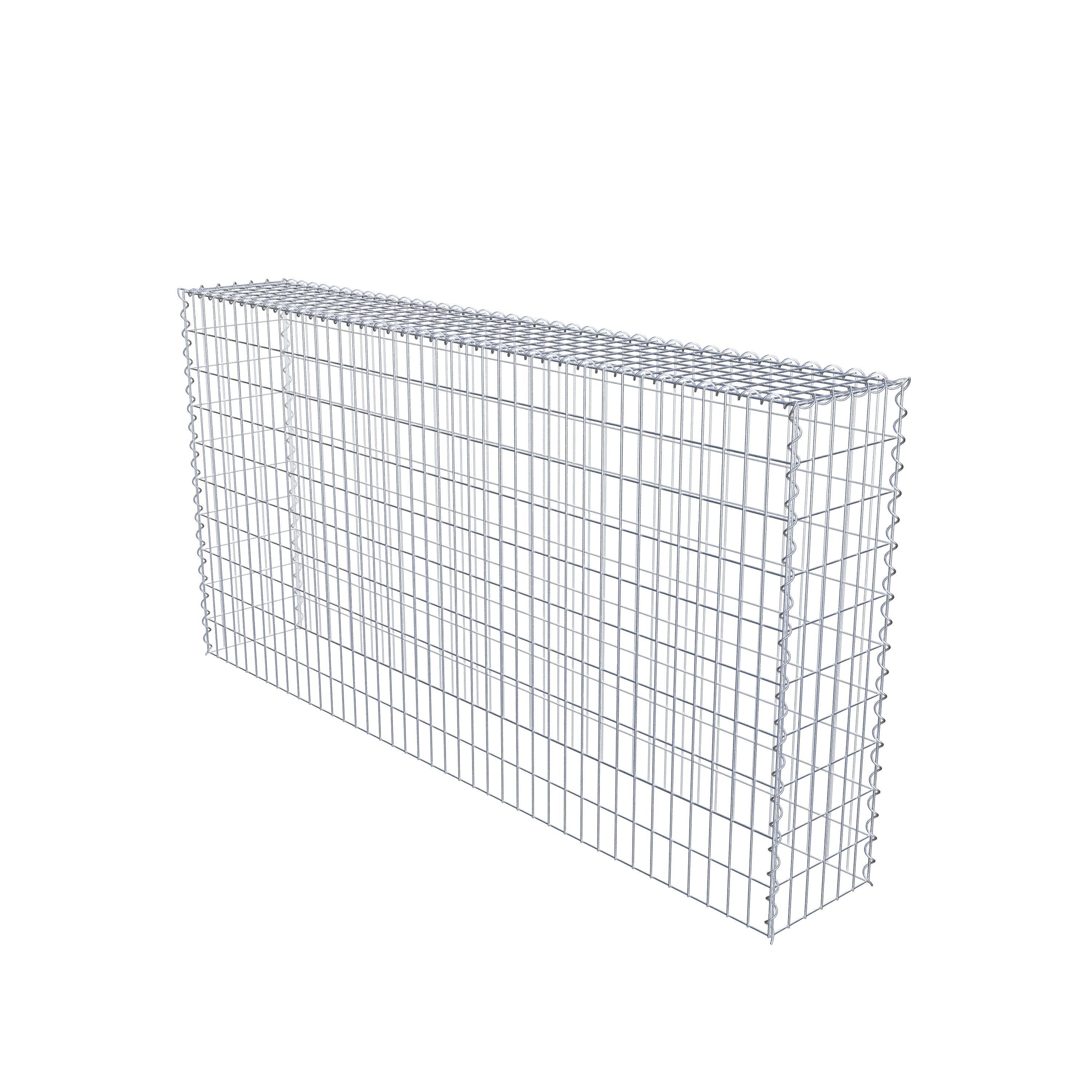 Opvokset gabion type 3 200 cm x 100 cm x 30 cm (L x H x D), maskestørrelse 5 cm x 10 cm, spiral