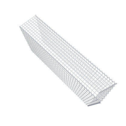 Gabion rapporté type 4 200 cm x 100 cm x 40 cm (L x H x P), mailles 5 cm x 10 cm, spirale