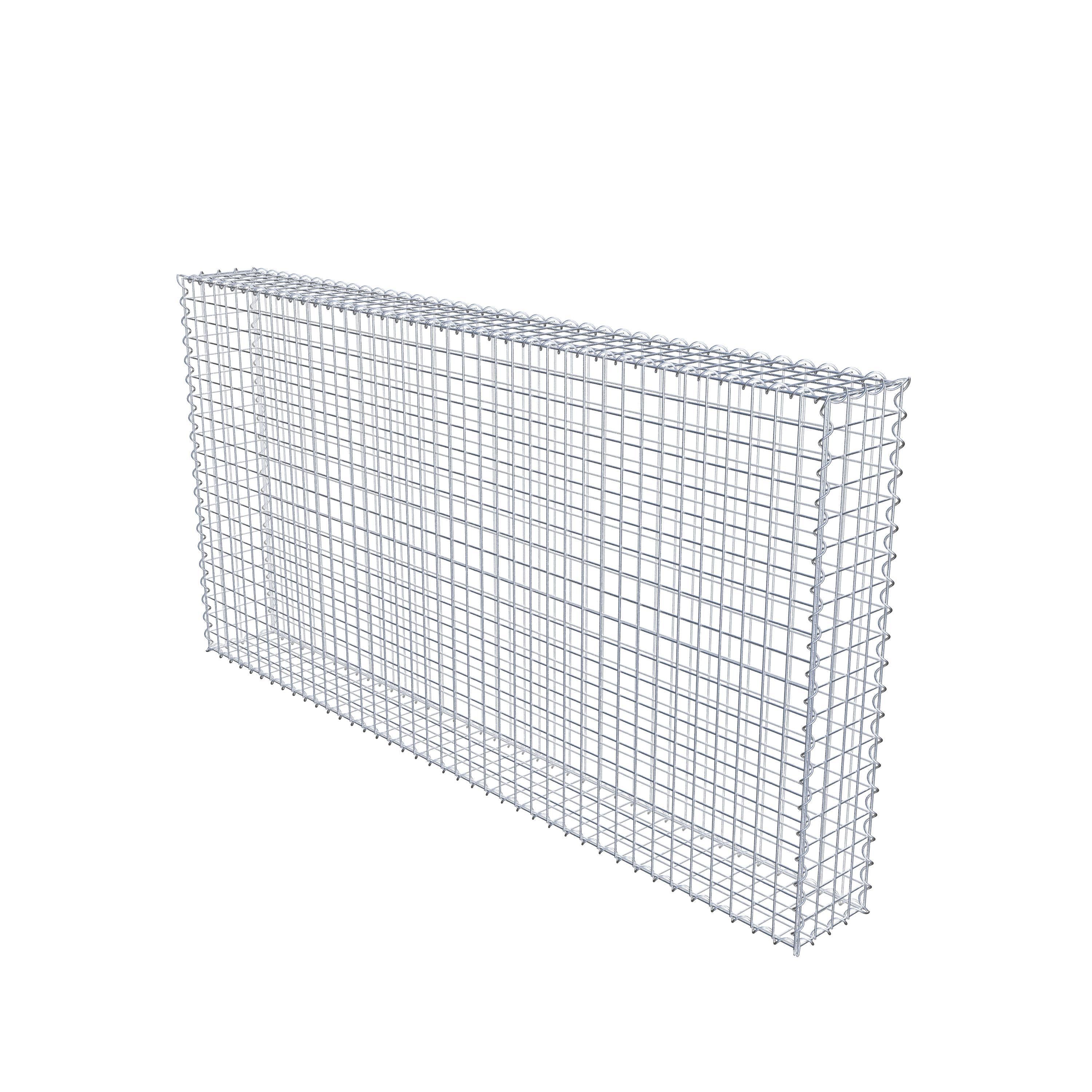 Gabion 200 cm x 100 cm x 20 cm (L x H x D), mesh size 5 cm x 5 cm, spiral