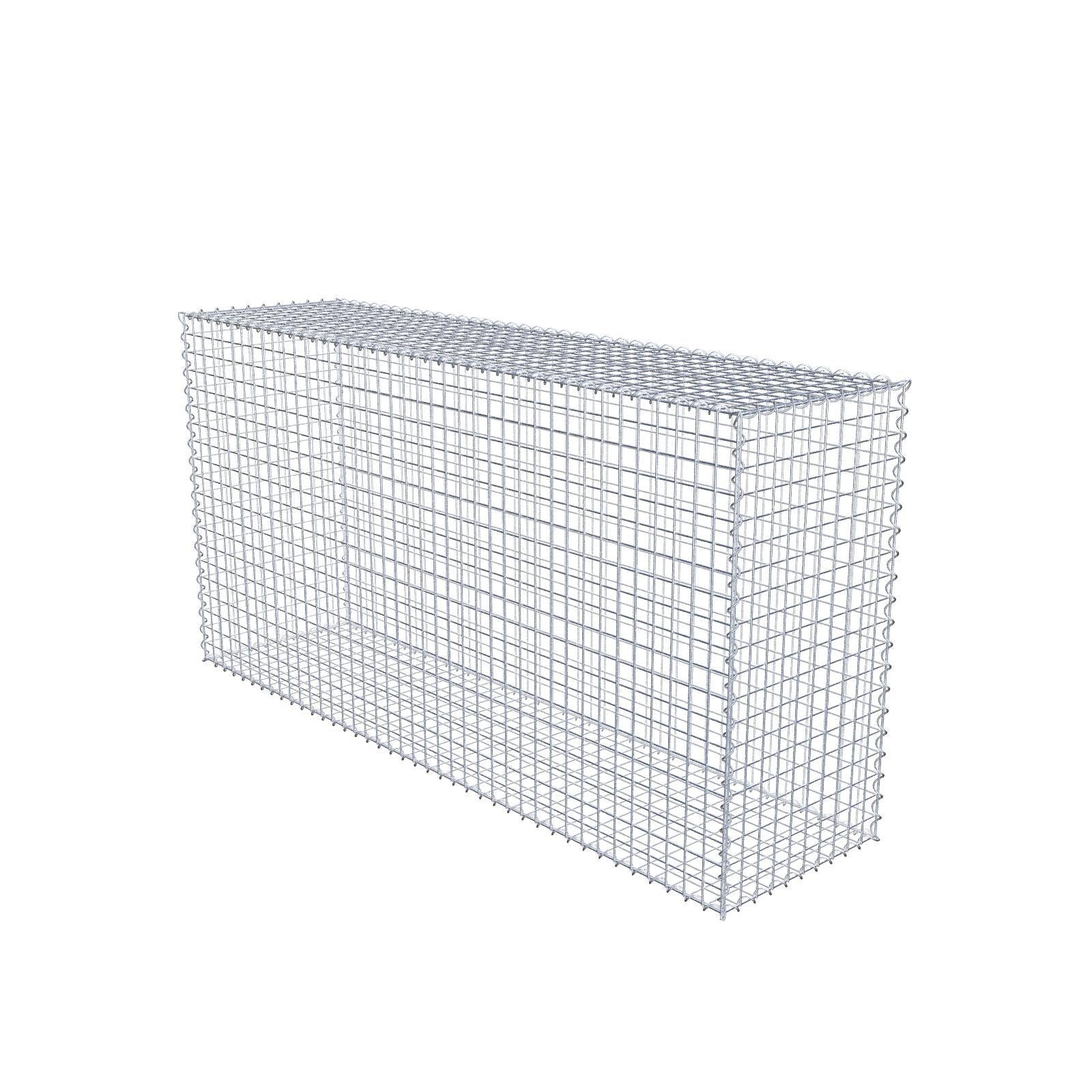 Gabion 200 cm x 100 cm x 50 cm (L x H x P), mailles 5 cm x 5 cm, spirale