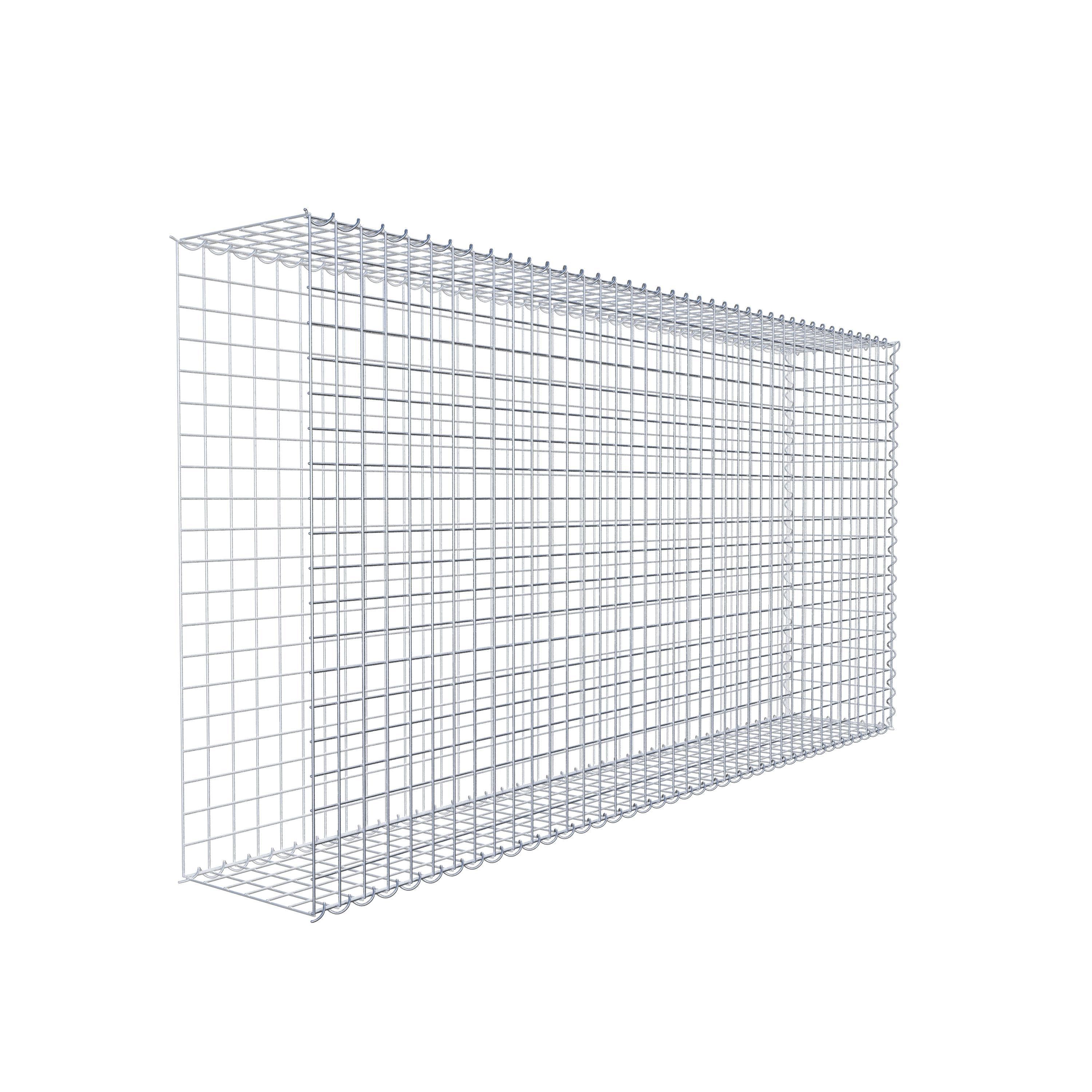 Add-on schanskorf type 2 200 cm x 100 cm x 30 cm (L x H x D), maaswijdte 5 cm x 5 cm, spiraalvormig
