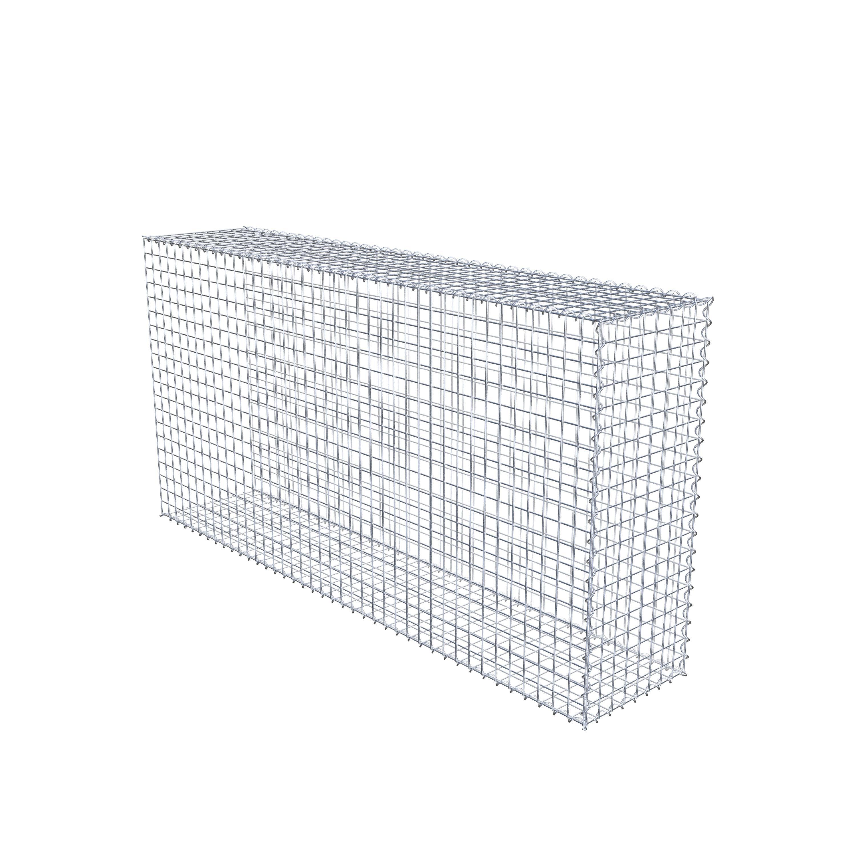 Grown-on gabion type 2 200 cm x 100 cm x 40 cm (L x H x D), mesh size 5 cm x 5 cm, spiral