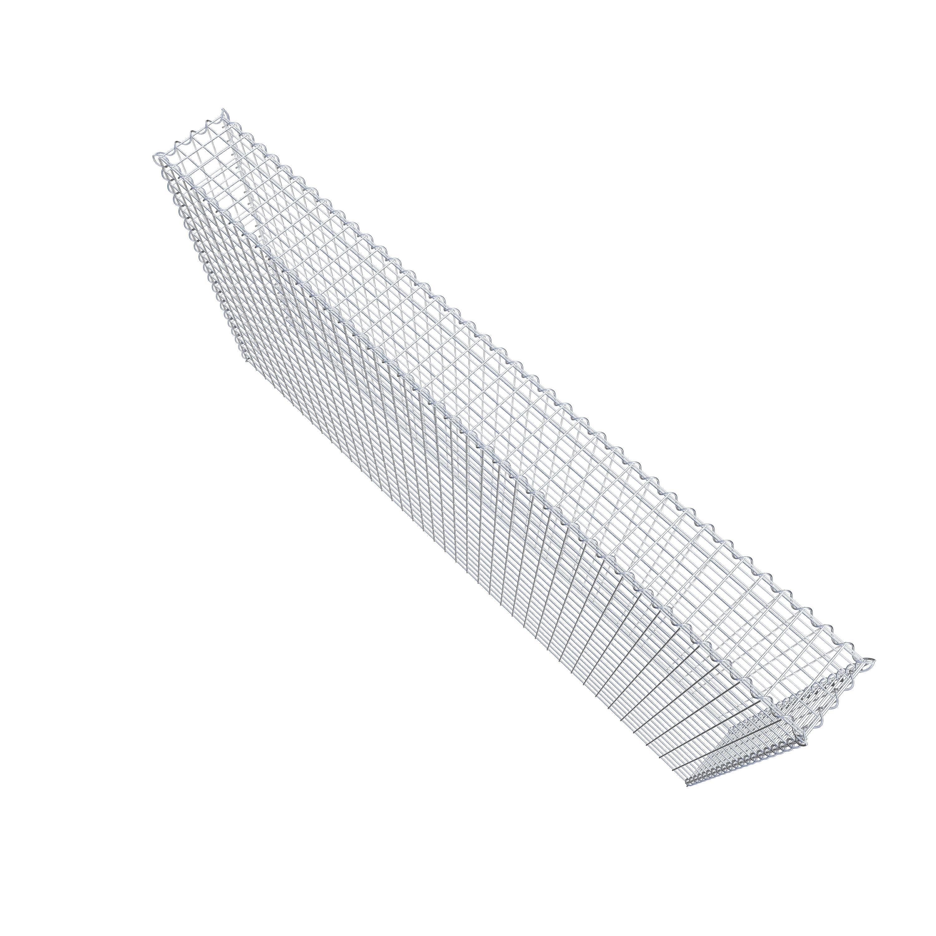 Gabbione aggiuntivo tipo 3 200 cm x 100 cm x 20 cm (L x H x P), dimensione maglia 5 cm x 5 cm, a spirale