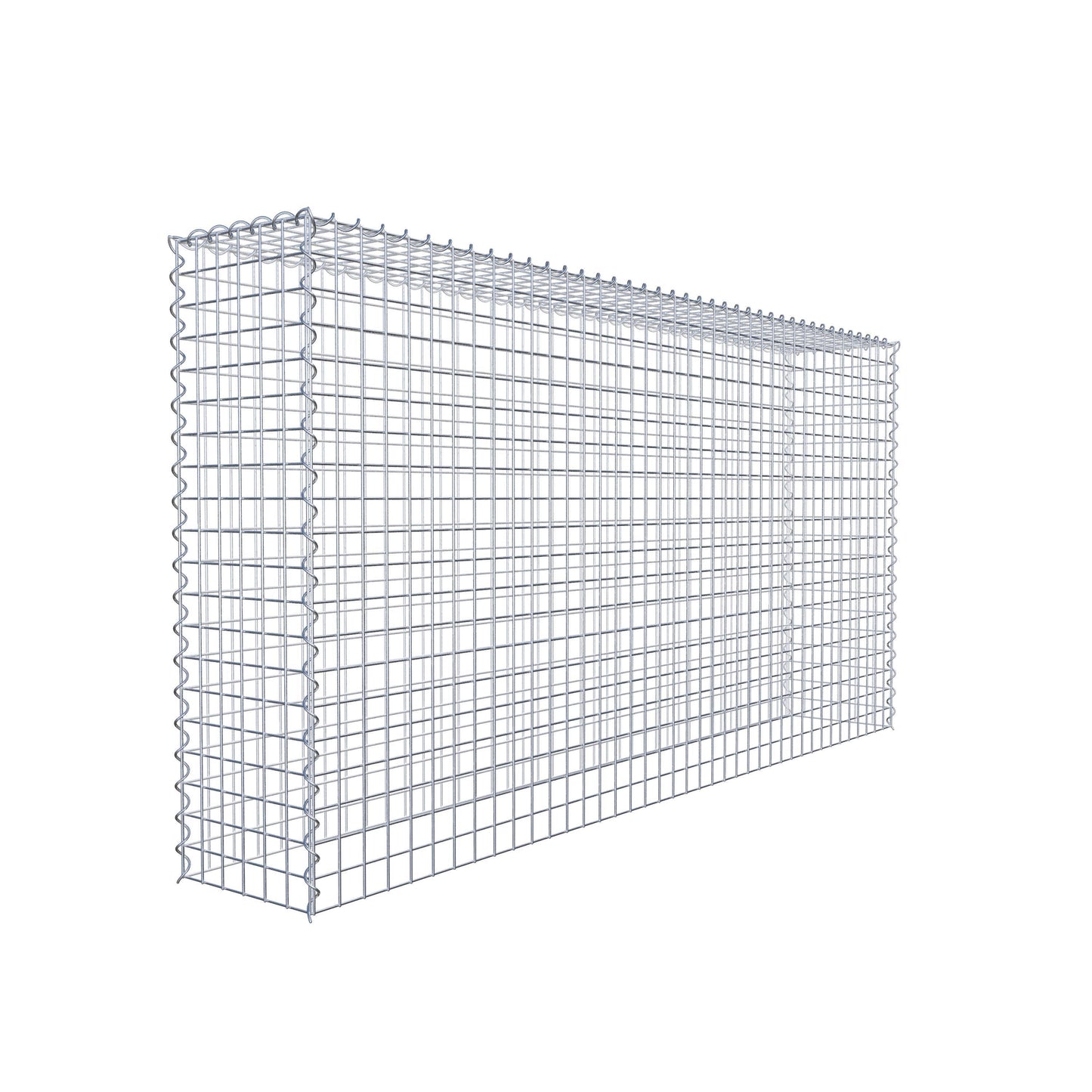 Gabion rapporté type 3 200 cm x 100 cm x 30 cm (L x H x P), mailles 5 cm x 5 cm, spirale