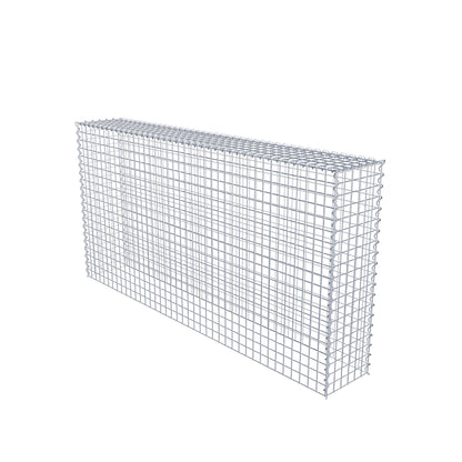 Gabion rapporté type 3 200 cm x 100 cm x 30 cm (L x H x P), mailles 5 cm x 5 cm, spirale