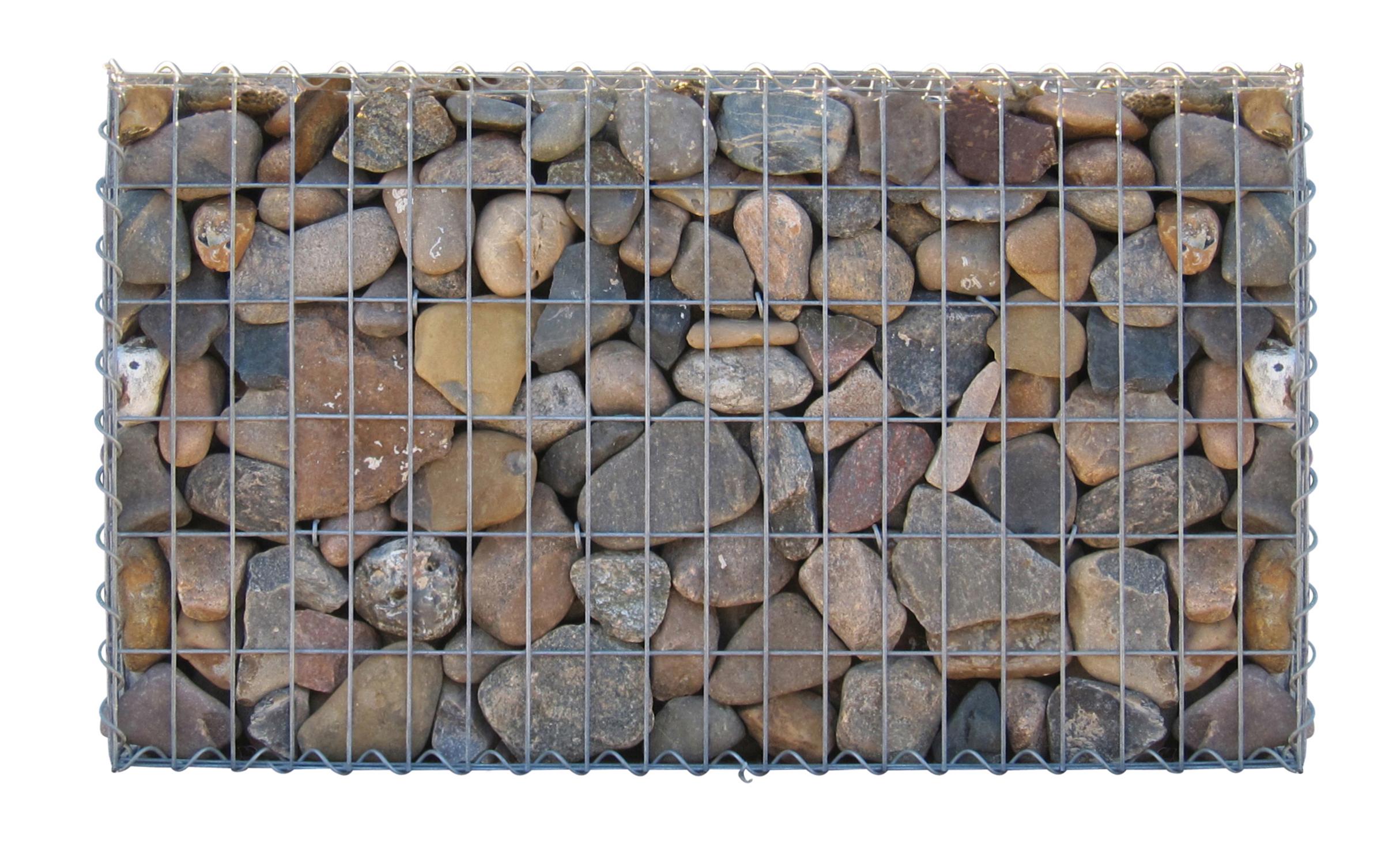 Gabion 100 cm x 60 cm x 30 cm (L x H x D), mesh size 5 cm x 10 cm, spiral