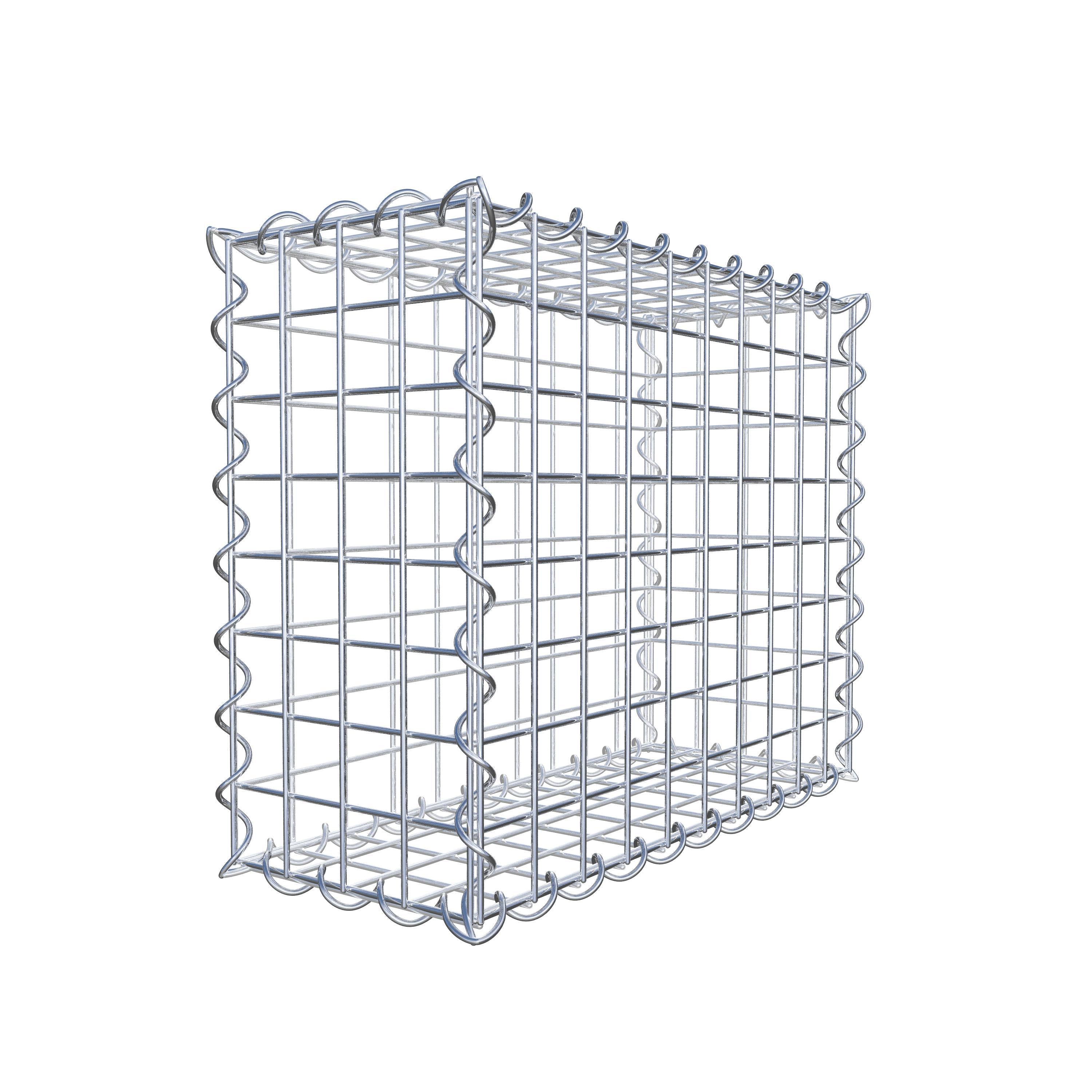 Gabion 50 cm x 40 cm x 20 cm (L x H x D), mesh size 5 cm x 5 cm, spiral