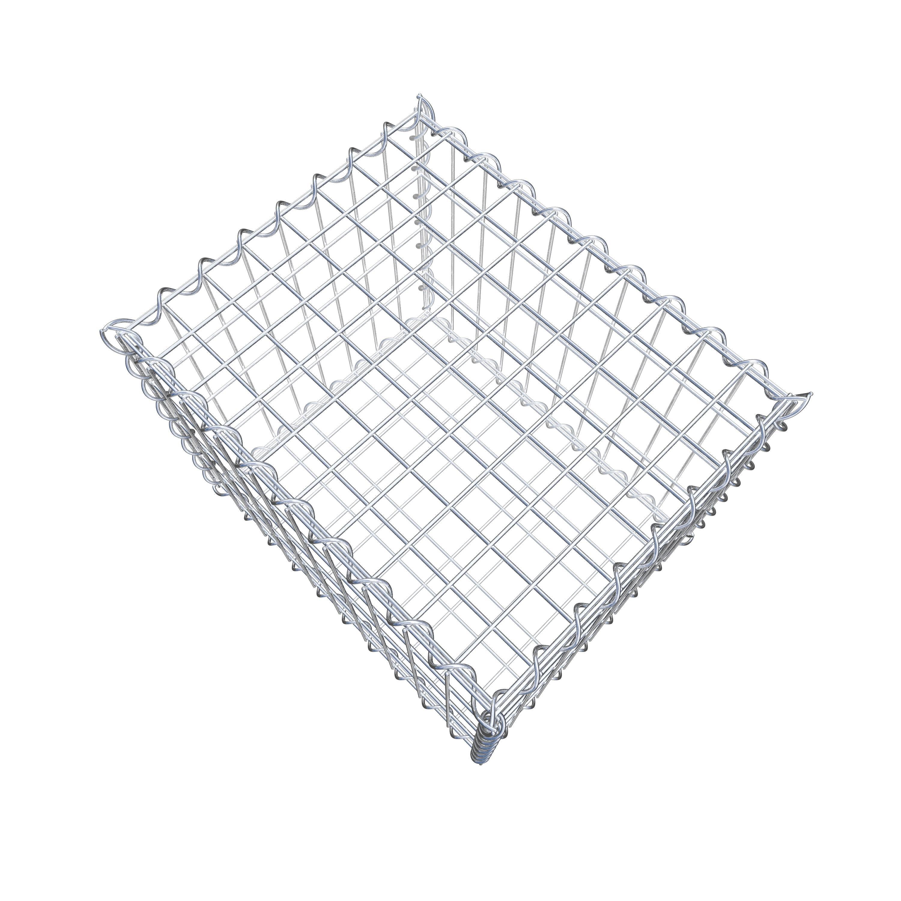 Gabion 50 cm x 40 cm x 40 cm (L x H x D), mesh size 5 cm x 10 cm, spiral