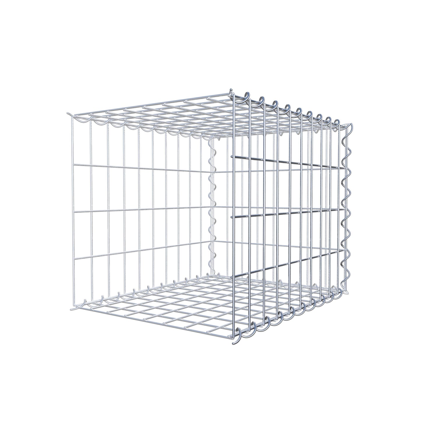 Gabion rapporté type 2 50 cm x 40 cm x 40 cm (L x H x P), mailles 5 cm x 10 cm, spirale