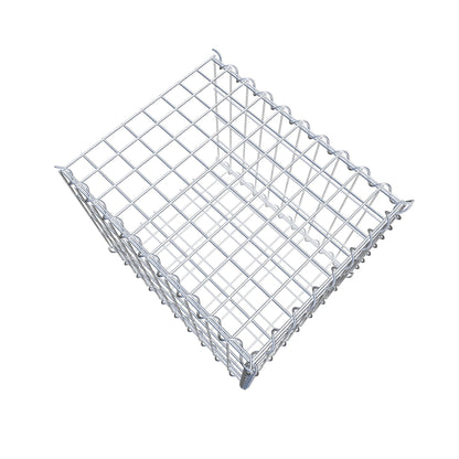 Gabion rapporté type 2 50 cm x 40 cm x 40 cm (L x H x P), mailles 5 cm x 10 cm, spirale