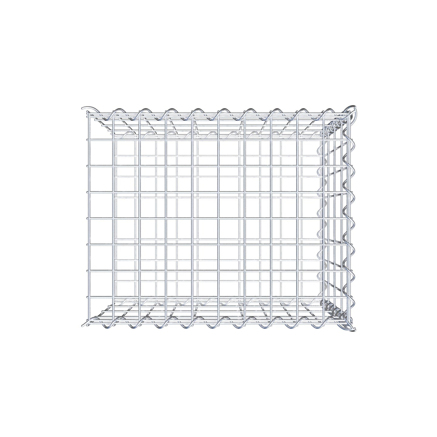 Gabion rapporté type 2 50 cm x 40 cm x 40 cm (L x H x P), mailles 5 cm x 10 cm, spirale