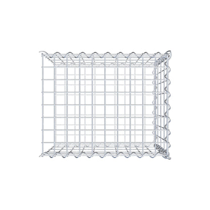 Gabion rapporté type 2 50 cm x 40 cm x 40 cm (L x H x P), mailles 5 cm x 10 cm, spirale