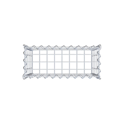 Opvokset gabion type 3 50 cm x 40 cm x 20 cm (L x H x D), maskestørrelse 5 cm x 10 cm, spiral