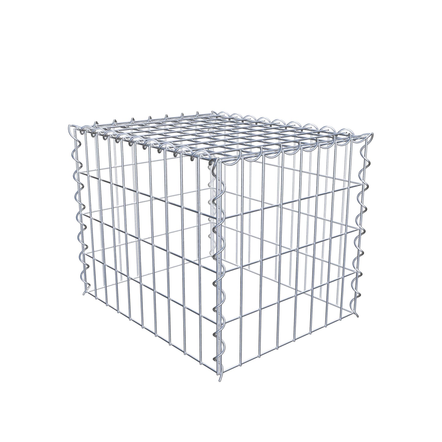 Gabion rapporté type 3 50 cm x 40 cm x 40 cm (L x H x P), mailles 5 cm x 10 cm, spirale