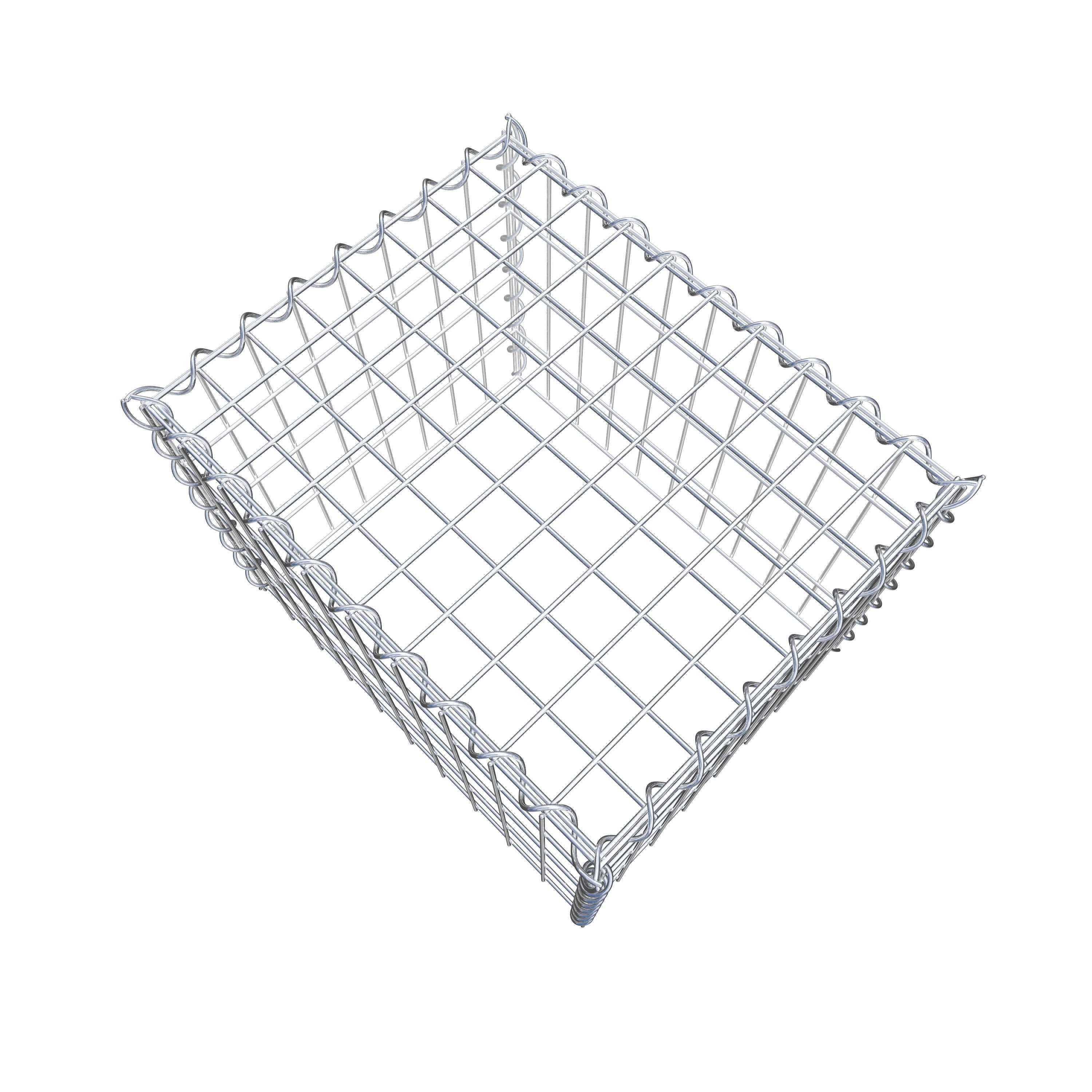 Extra gabion typ 3 50 cm x 40 cm x 40 cm (L x H x D), maskstorlek 5 cm x 10 cm, spiral