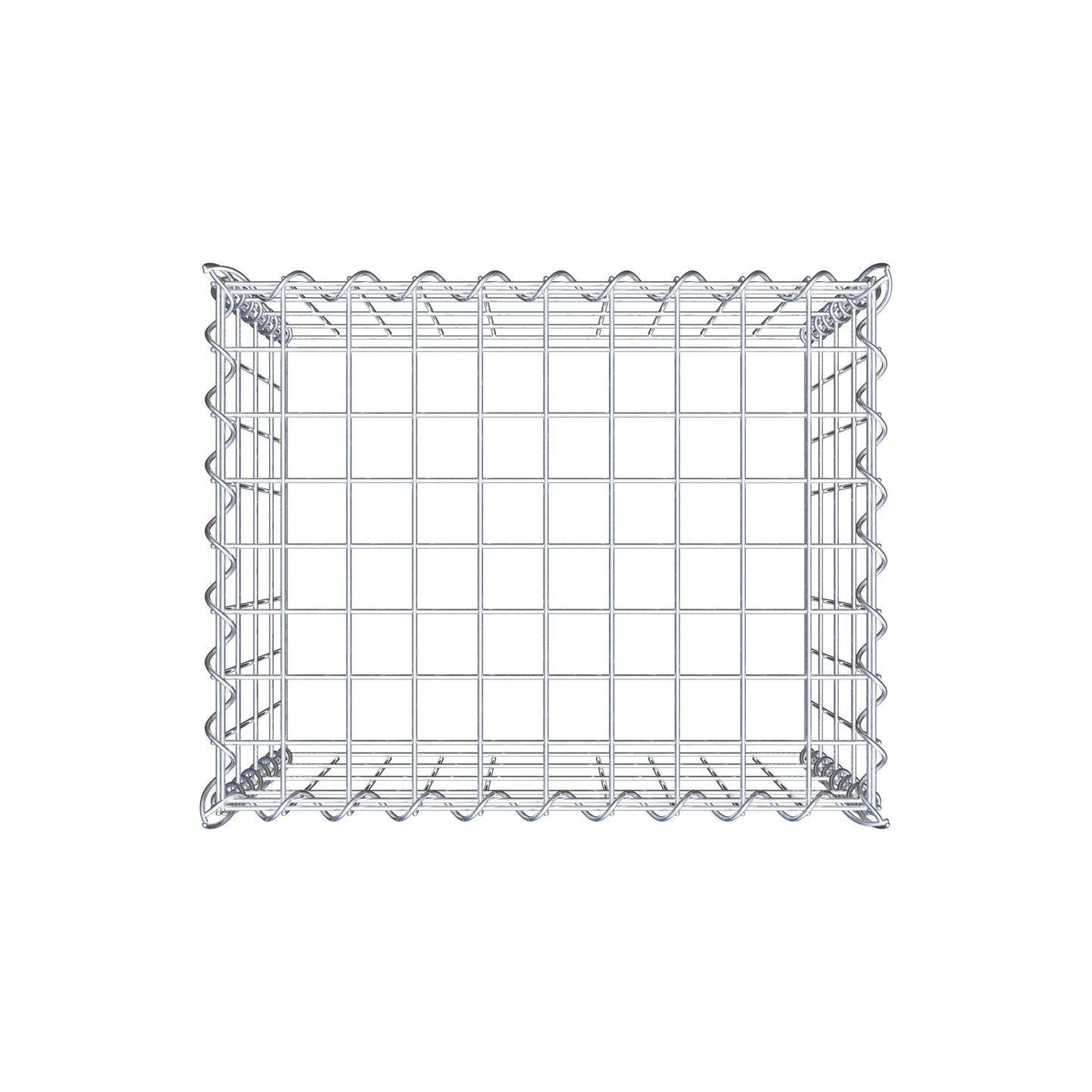 Gabion rapporté type 3 50 cm x 40 cm x 40 cm (L x H x P), mailles 5 cm x 10 cm, spirale