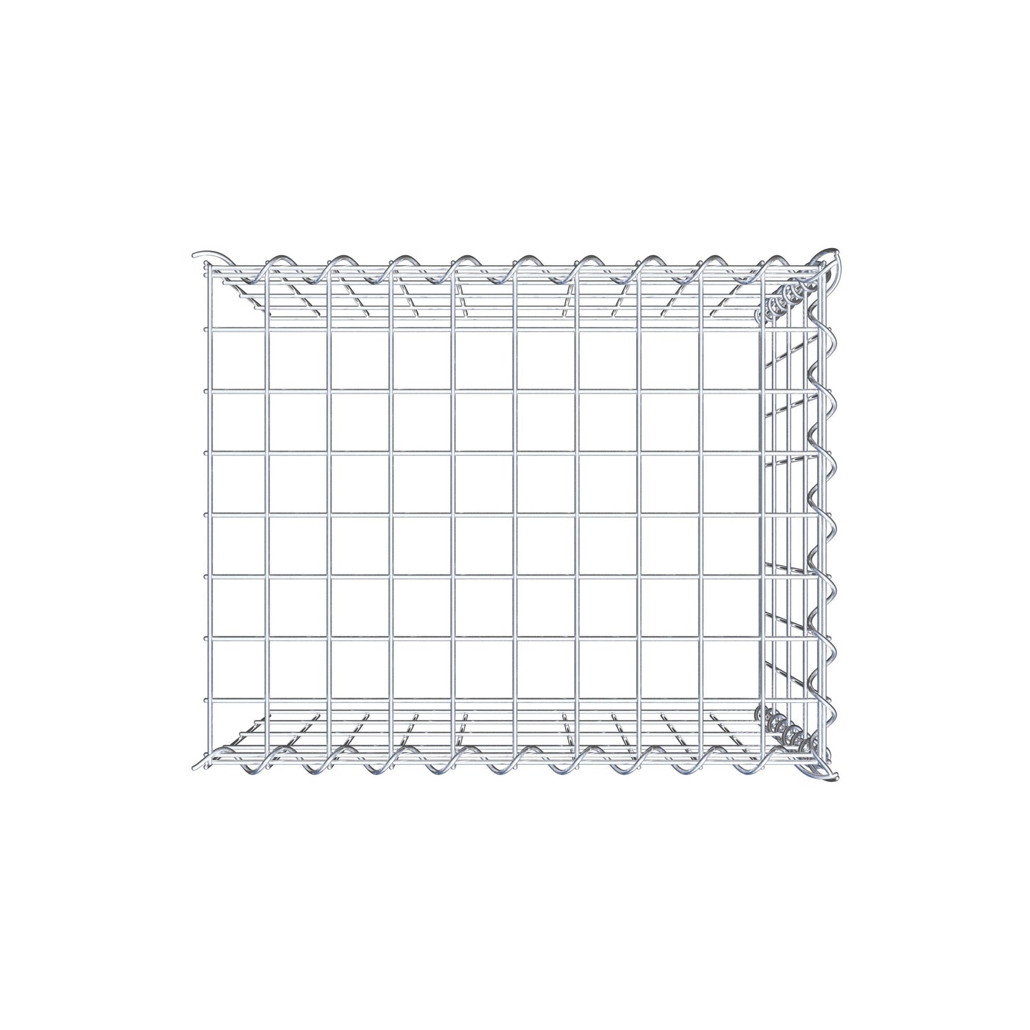 Opvokset gabion type 4 50 cm x 40 cm x 40 cm (L x H x D), maskestørrelse 5 cm x 10 cm, spiral