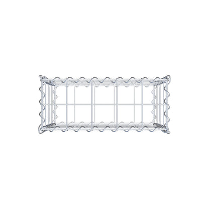 Gabione 50 cm x 40 cm x 20 cm (L x H x T), Maschenweite 10 cm x 10 cm, Spirale