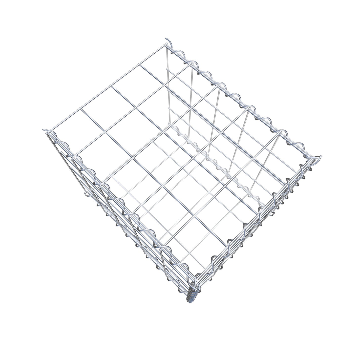 Extra gabion typ 2 50 cm x 40 cm x 40 cm (L x H x D), maskstorlek 10 cm x 10 cm, spiral