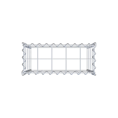 Opvokset gabion type 3 50 cm x 40 cm x 20 cm (L x H x D), maskestørrelse 10 cm x 10 cm, spiral