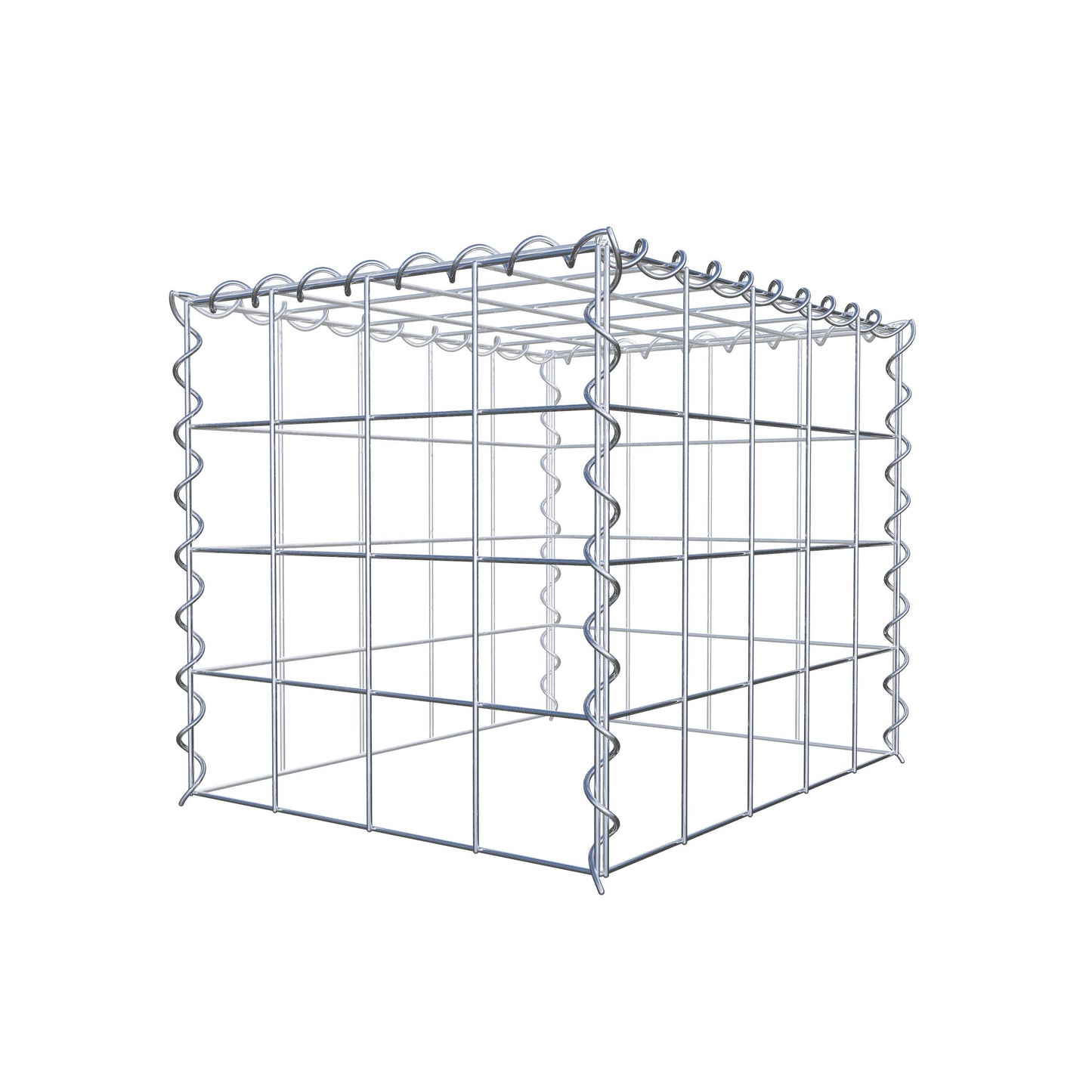 Gabion rapporté type 3 50 cm x 40 cm x 40 cm (L x H x P), mailles 10 cm x 10 cm, spirale