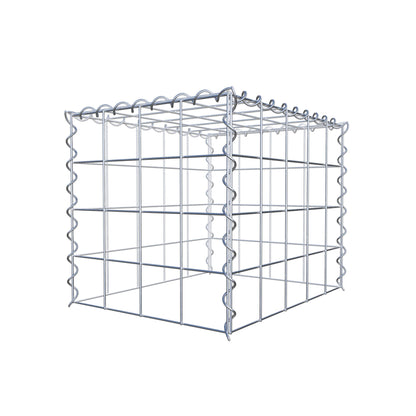 Gabion rapporté type 3 50 cm x 40 cm x 40 cm (L x H x P), mailles 10 cm x 10 cm, spirale