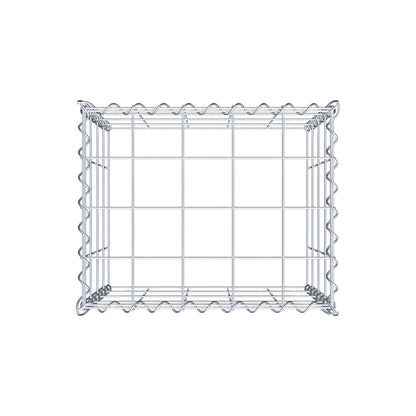 Gabion rapporté type 3 50 cm x 40 cm x 40 cm (L x H x P), mailles 10 cm x 10 cm, spirale