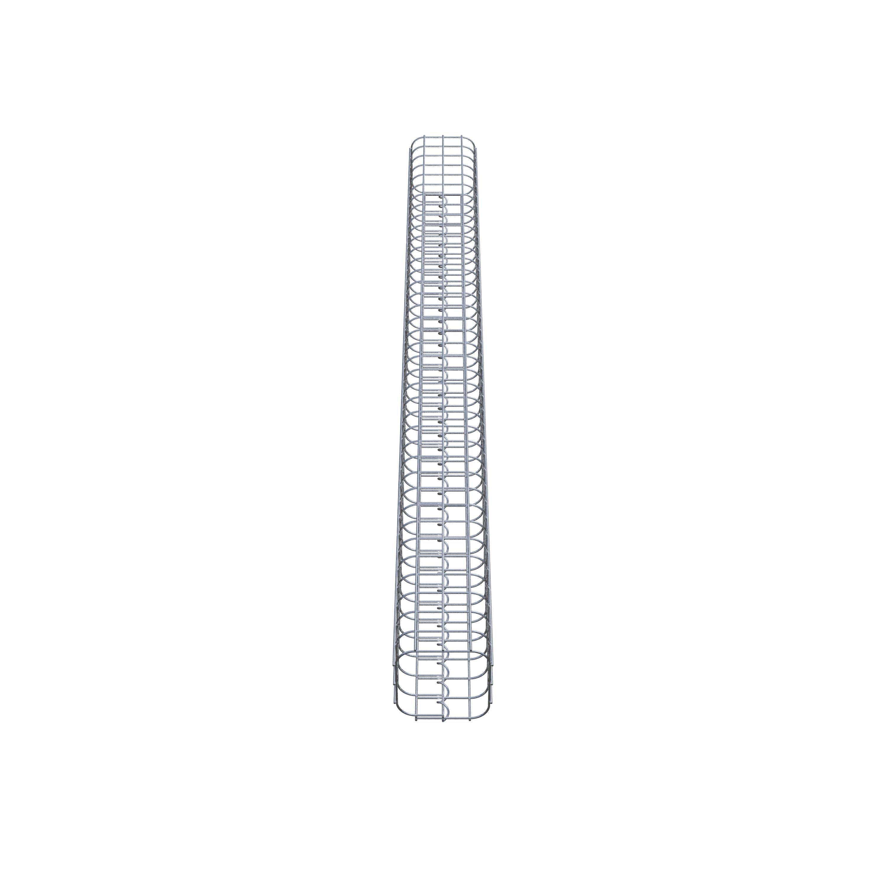 Gabion column 17 x 17 cm, MW 5 x 5 cm square