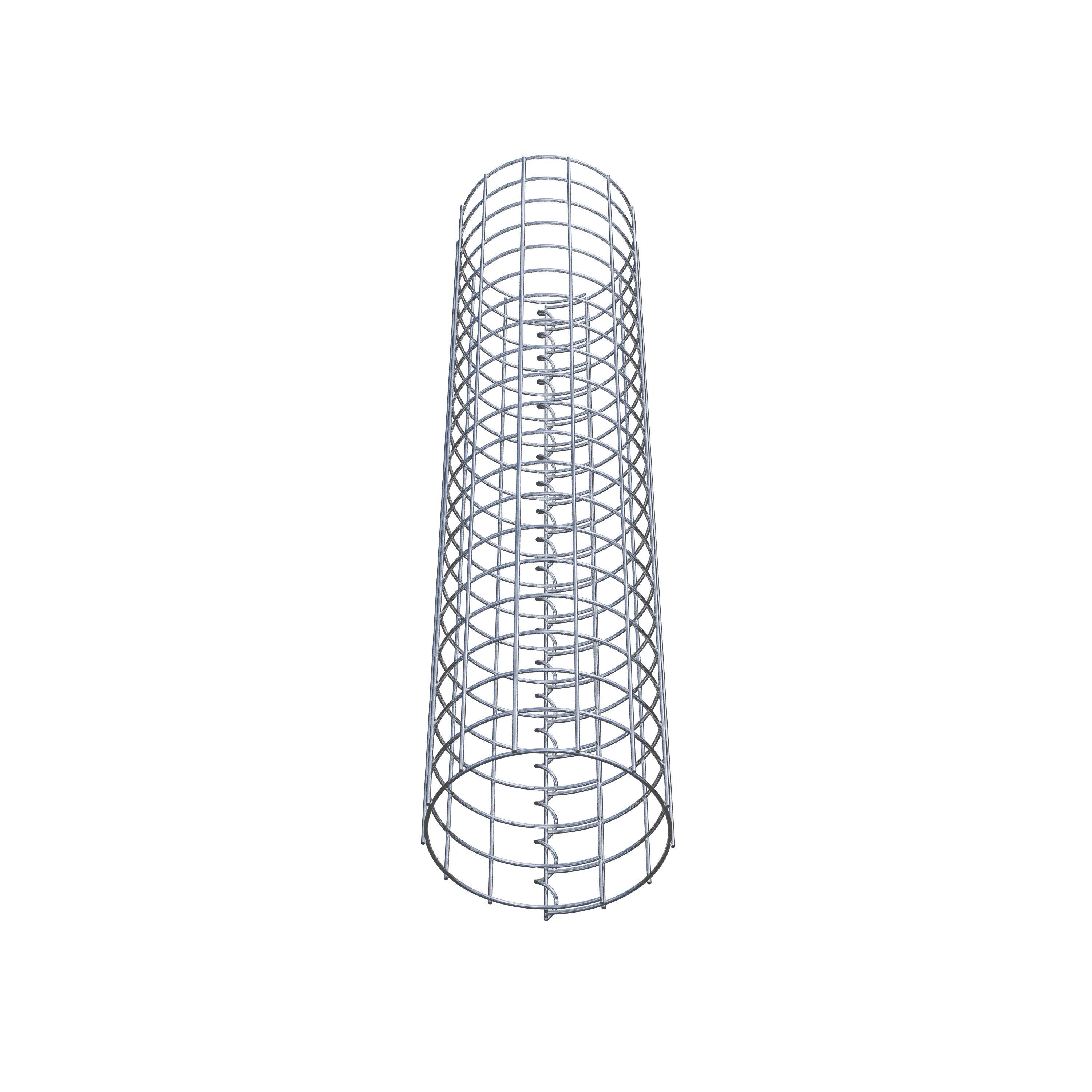 Gabionsøjle diameter 22 cm MW 5 x 5 cm rund